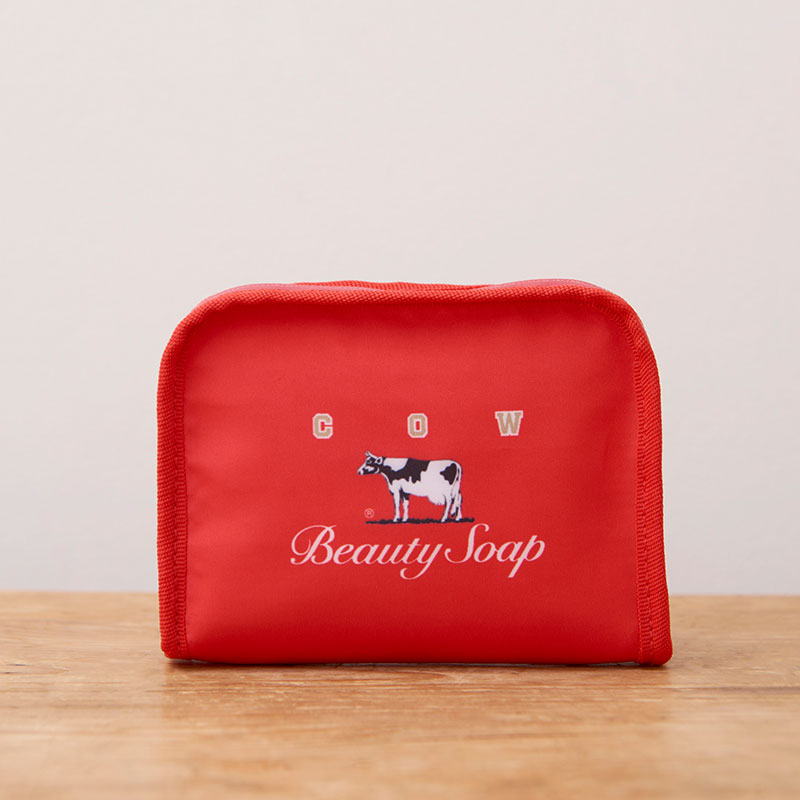 カウブランド赤箱デザイン 石けん持ち運びポーチ