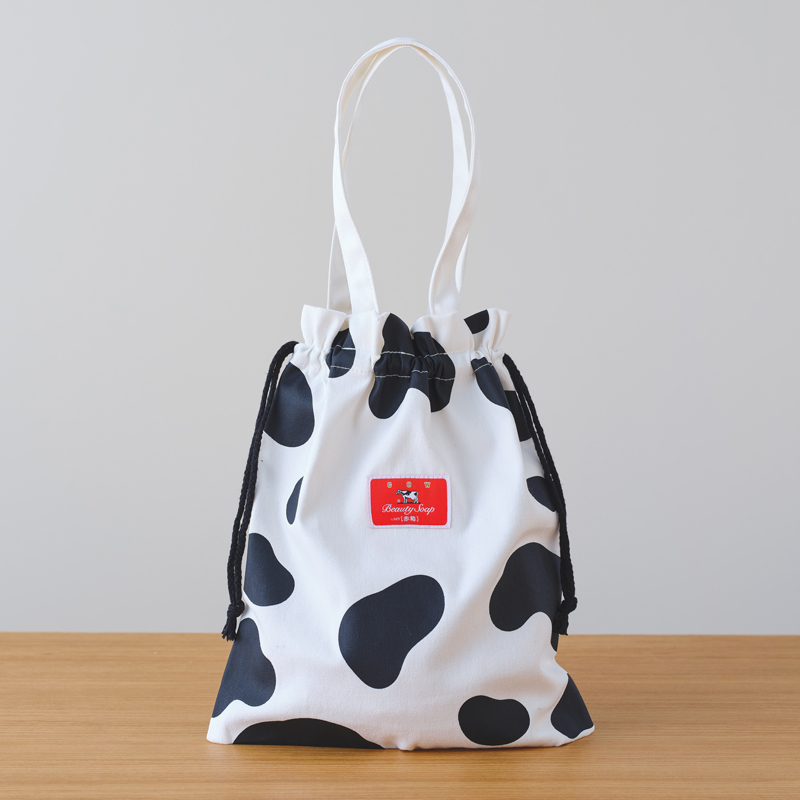 カウブランド赤箱デザイン　牛柄トートバッグ