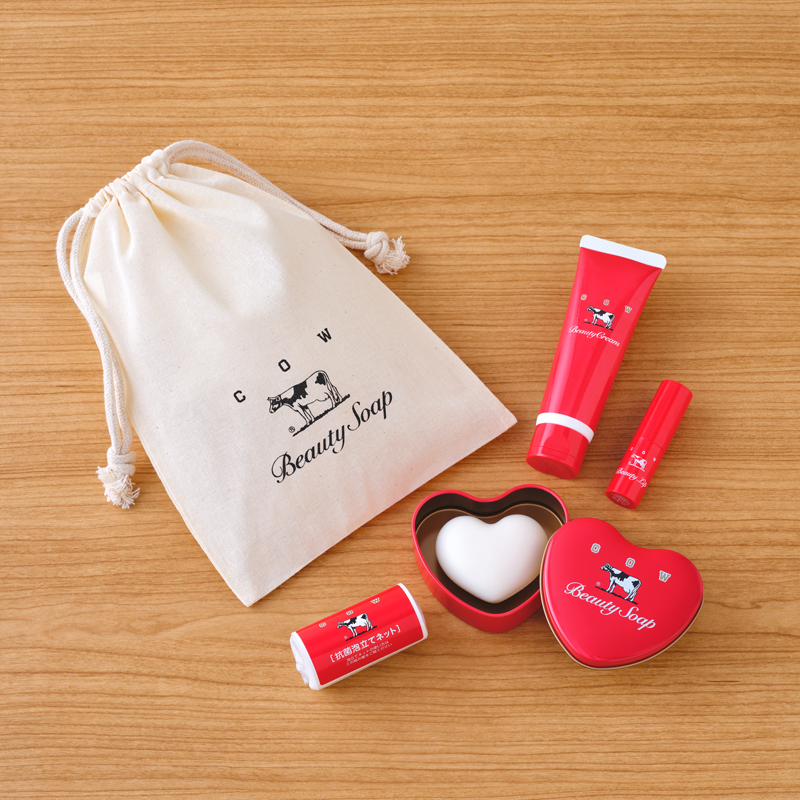 カウブランド赤箱 ミニ巾着ポーチセット